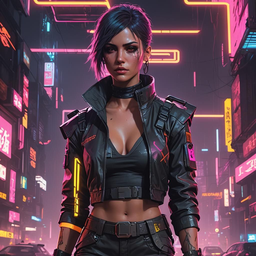 Cyberpunk Girl: Absolute Freedom in Neon City