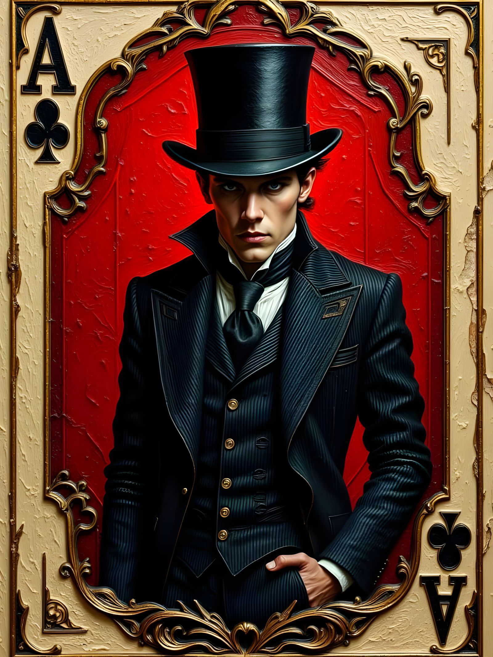 Dapper Gentleman on Tattered Ace of Spades