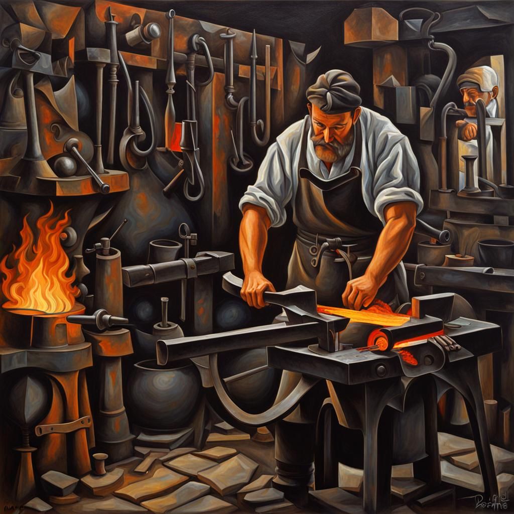 Blacksmith in Gazette du Bon Ton Style