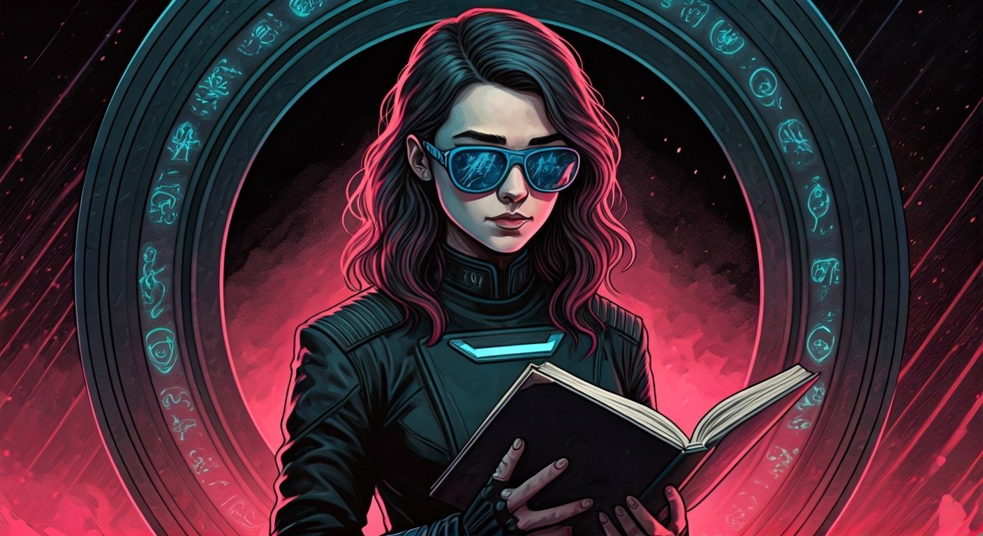 Maisie Williams as Ashildr in Futuristic Dystopian Portrait