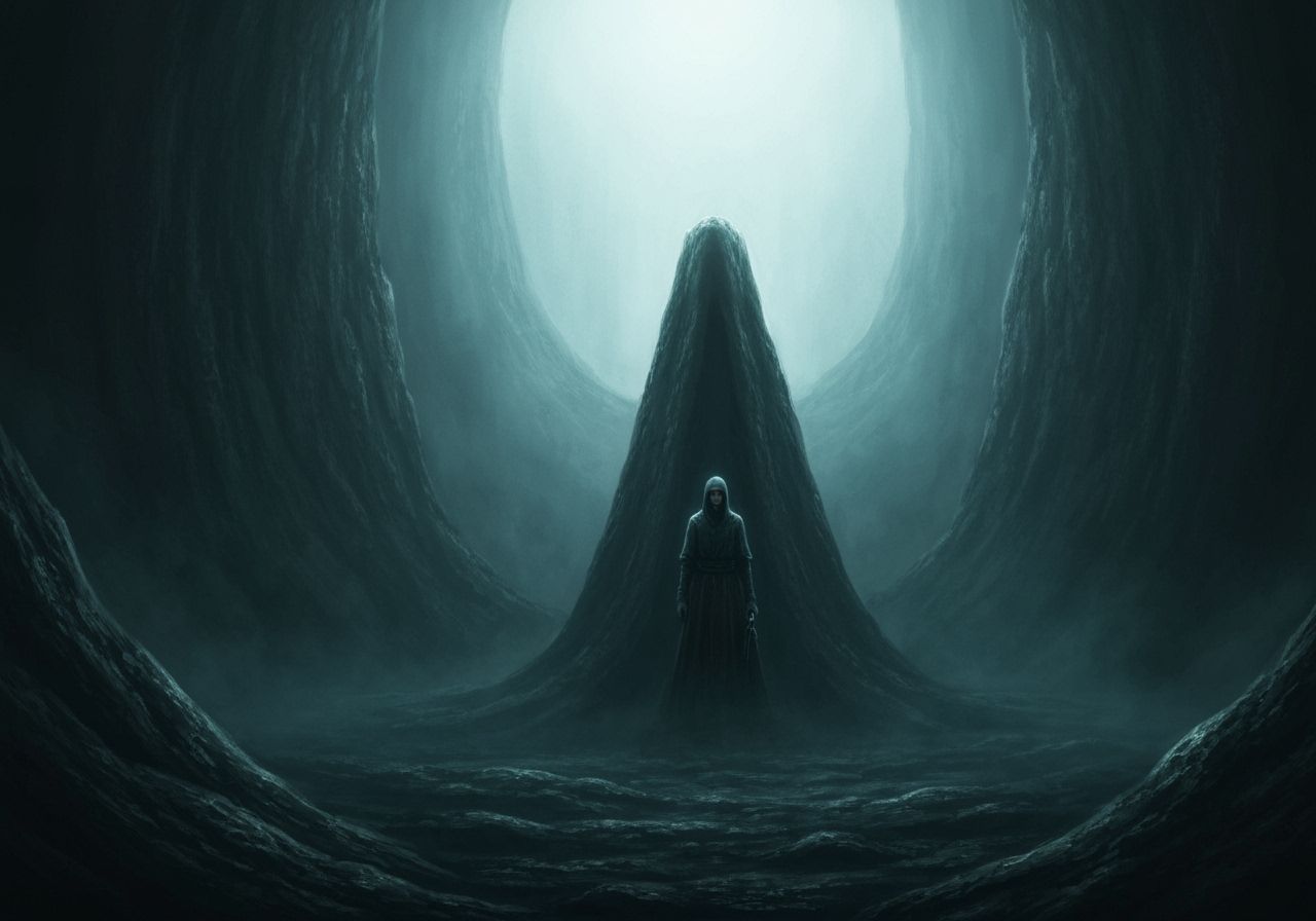 Ominous Fantasy Landscape Looms Mysteriously