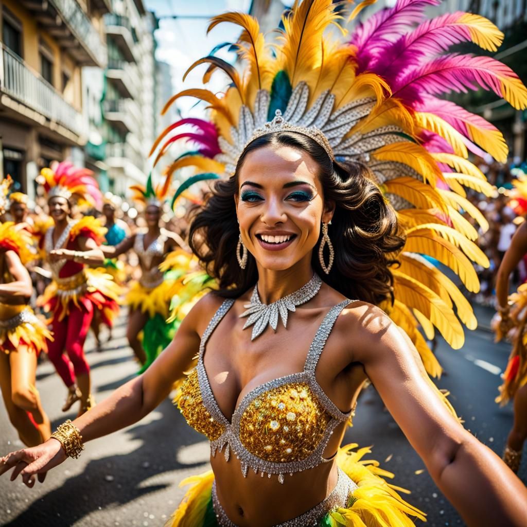 Brazilian Carnival in Vibrant Rio de Janeiro