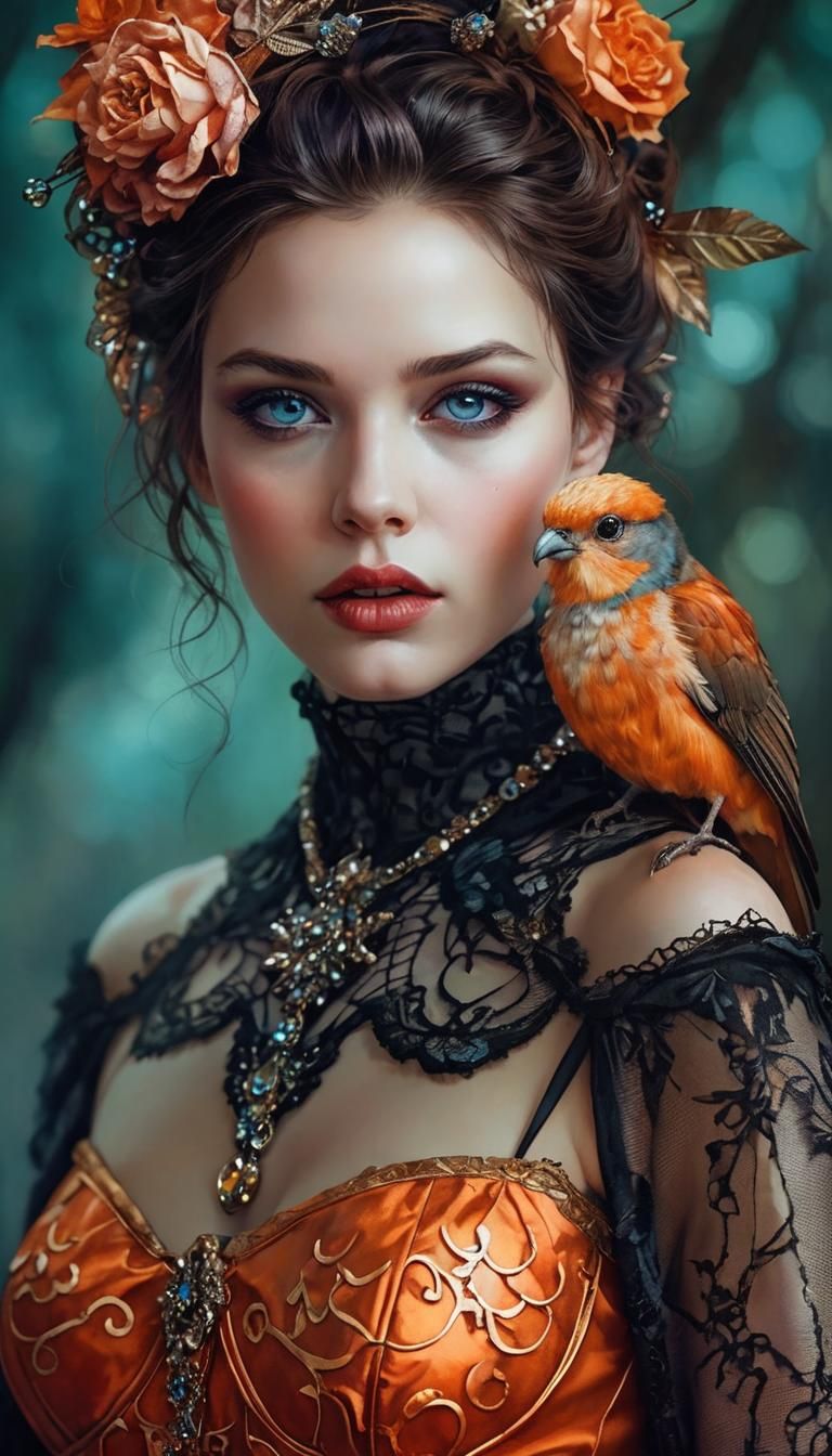 A Woman and her Bird