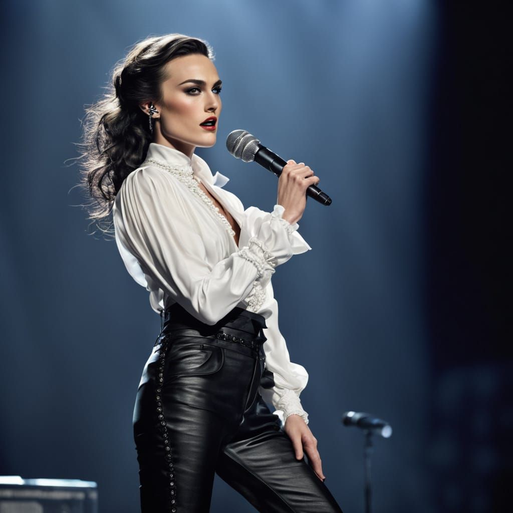 Rockstar Pop Singer with Baroque Hair