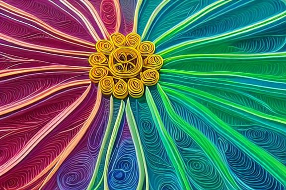 Glamour and Beauty in Folk Art Style