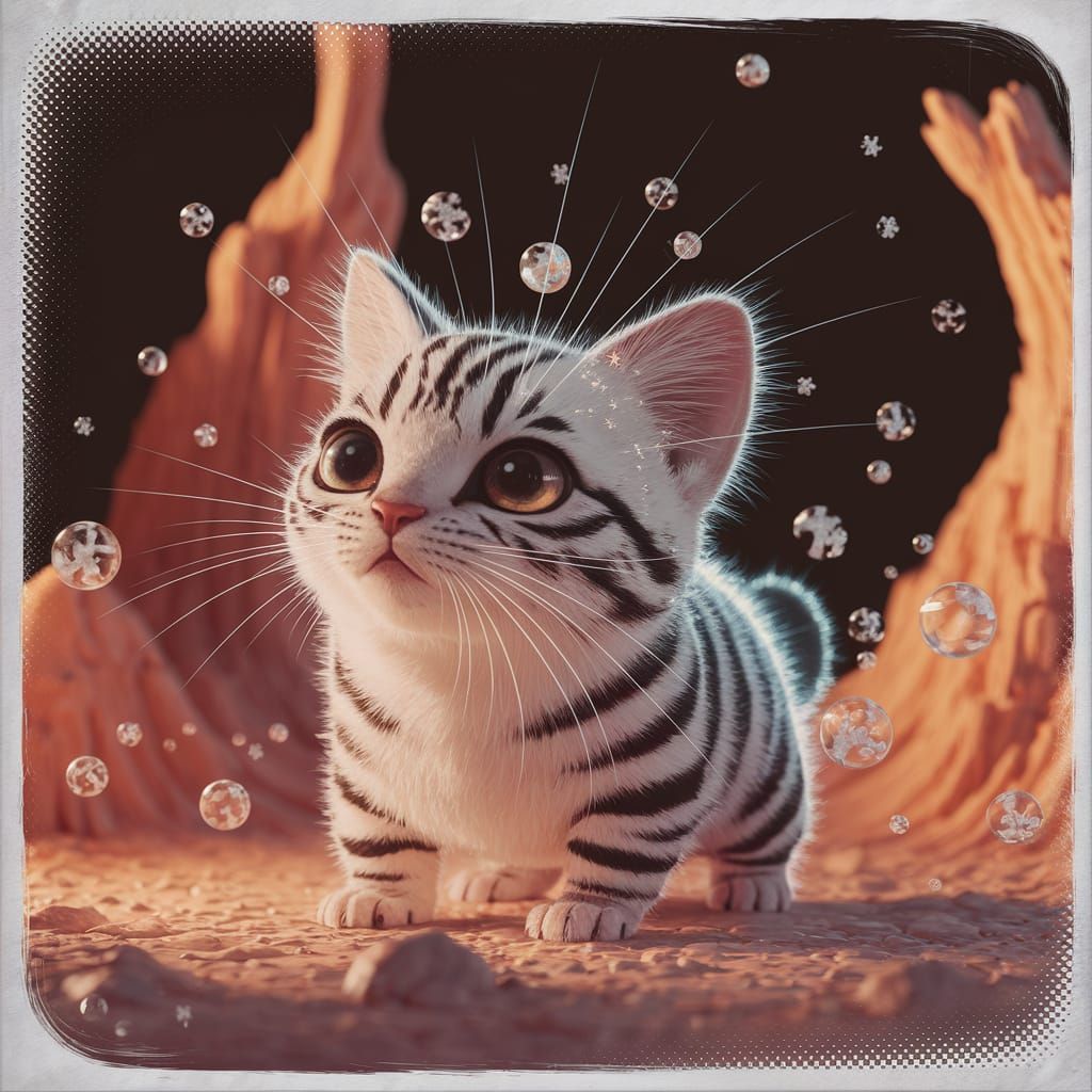 Luminous Karaguga in Neo-Bubblecore Realism Style