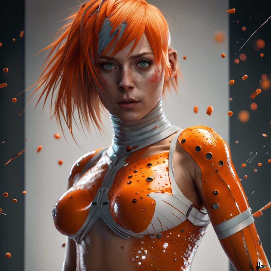 Bandaged Leeloo: Hyperrealistic Concept Art in Unreal Engine