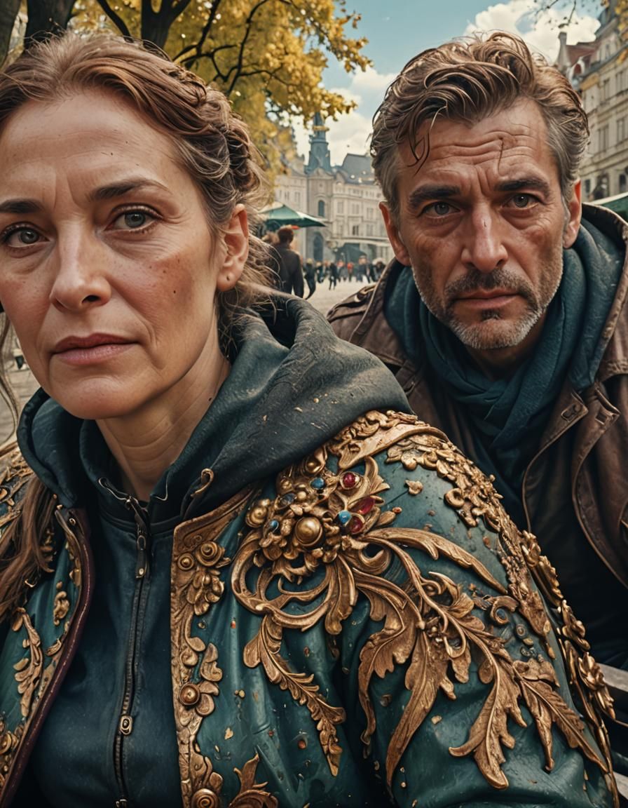 Gloria and Gregor in Vienna: Detailed Matte Painting