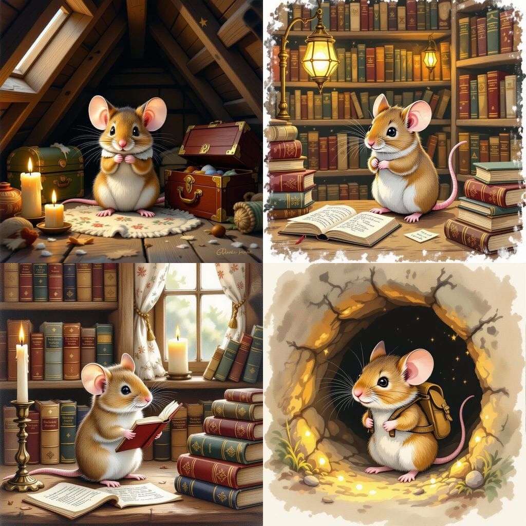 Image of a Shy Mouse