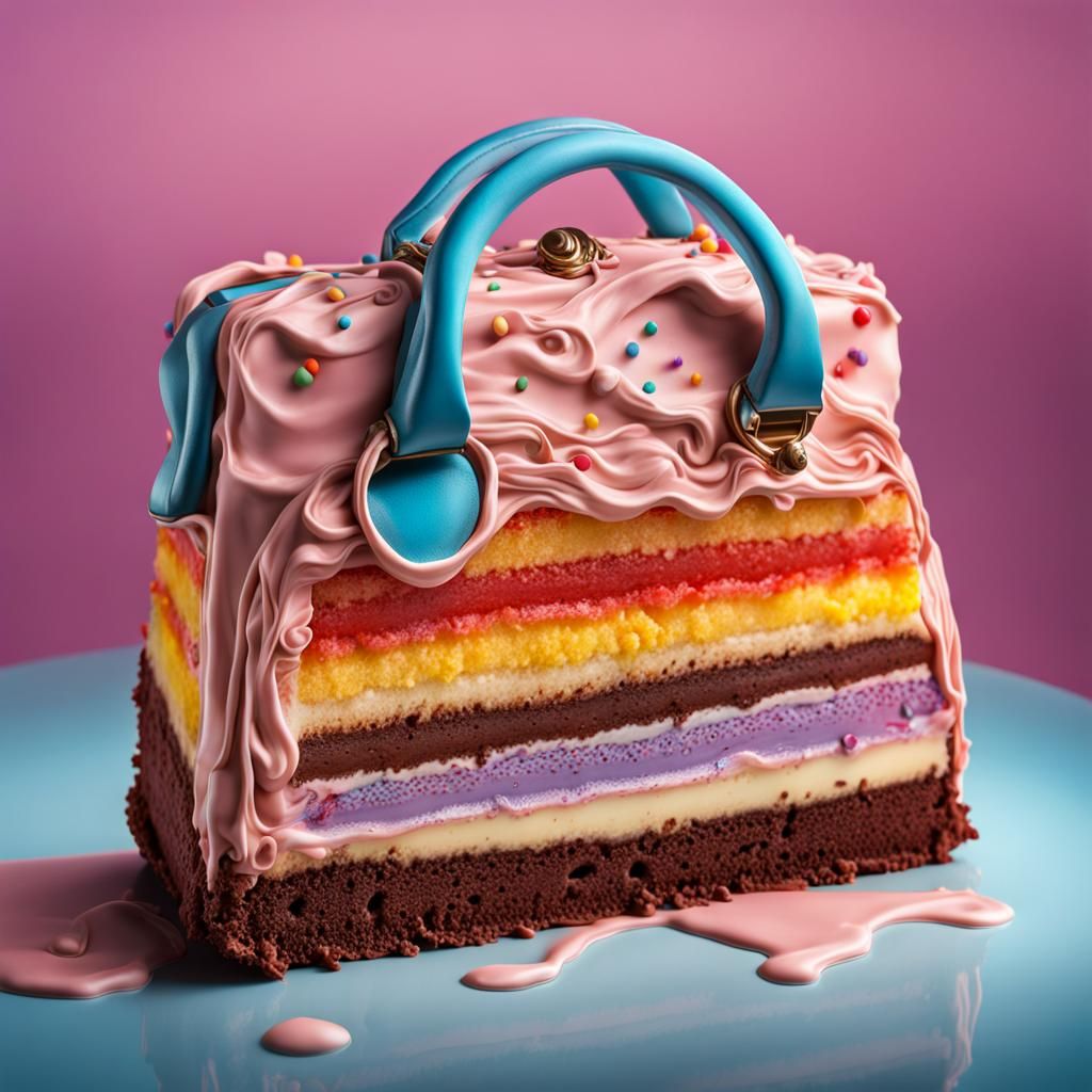 Hyperrealistic Cake Purse Concept Art