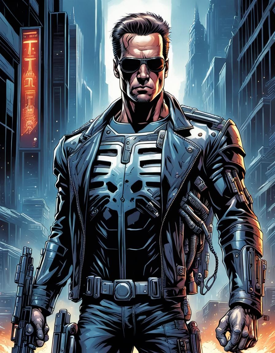 hyper realistic, perfect, smooth, Terminator