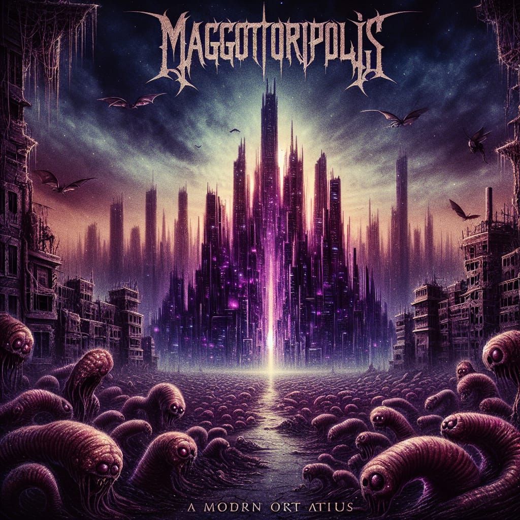 It's rotting down this carcass Maggotropolis