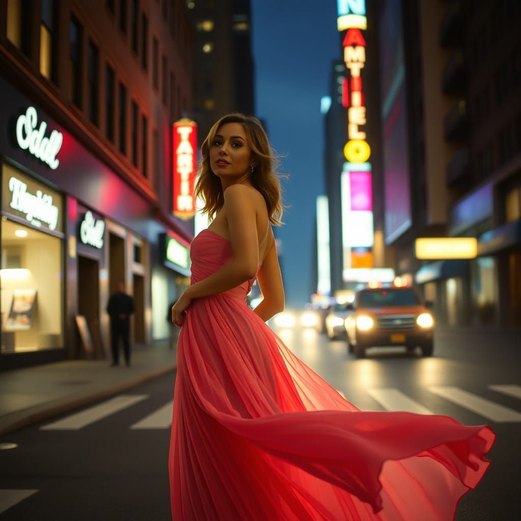 Ethereal Beauty Under New York City's City Lights
