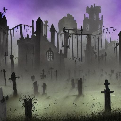 Monsters Dance in Graveyard in Ed Wood Style