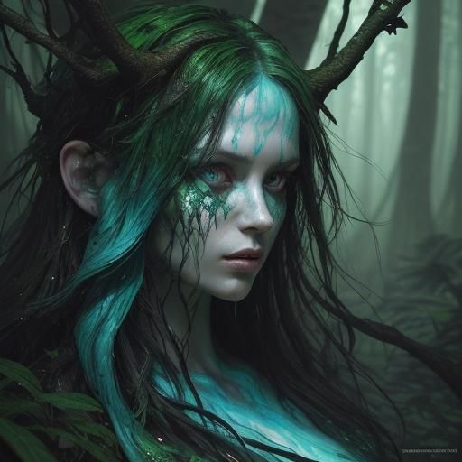 Hyperrealistic Forest with Hidden Images