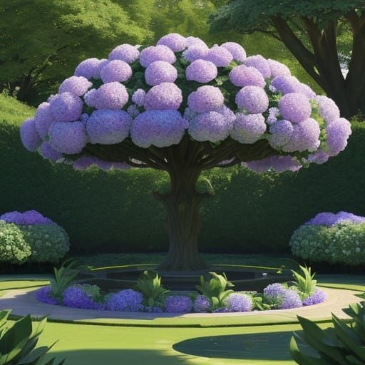 Ethereal Garden Sanctuary in Anime-Inspired Art