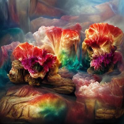 Rainbow Tie-Dye Carnations in Prismatic Style