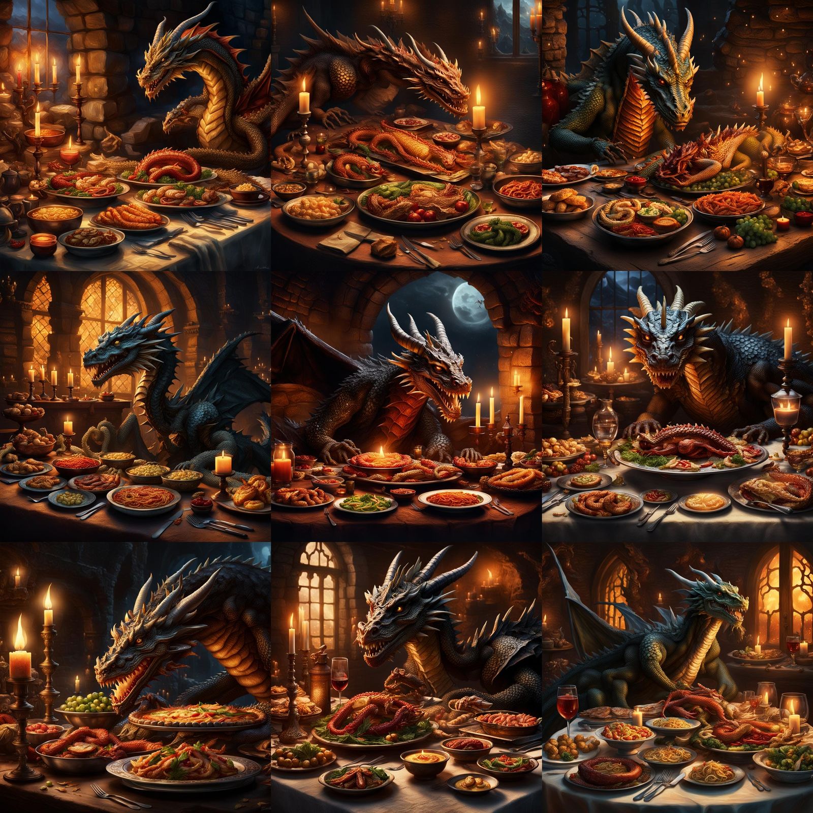 Dragon's Winsome Hunger in Candlelight