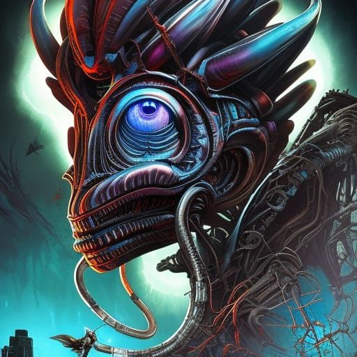 Alien Soul Trap: Dark Sci-Fi Horror Concept Art