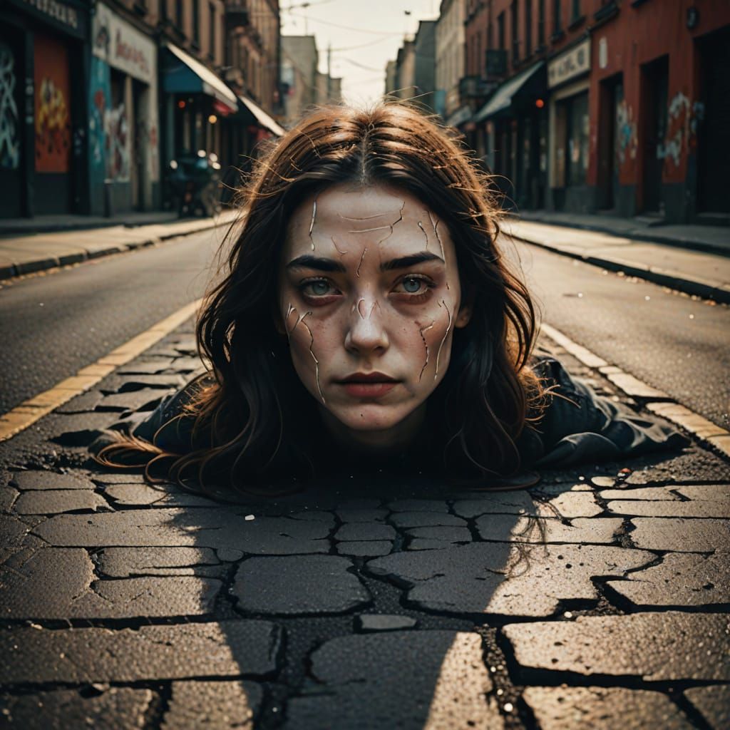 Porcelain Beauty Disappears into Urban Fragmentation