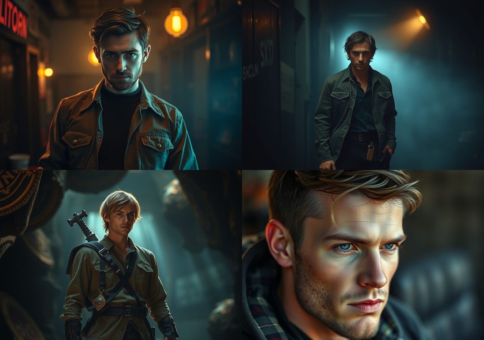 Hyperrealistic Portrait of Lincoln Arwaker, Intricate Detail...