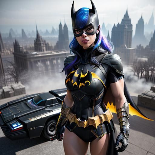 Batgirl Comic Art in Unreal Engine 5