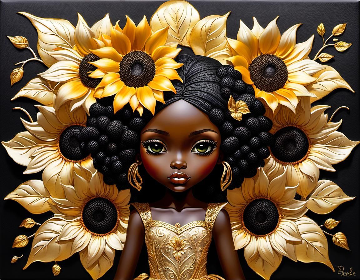 Ich bin Luna, ich liebe Sonnenblumen.