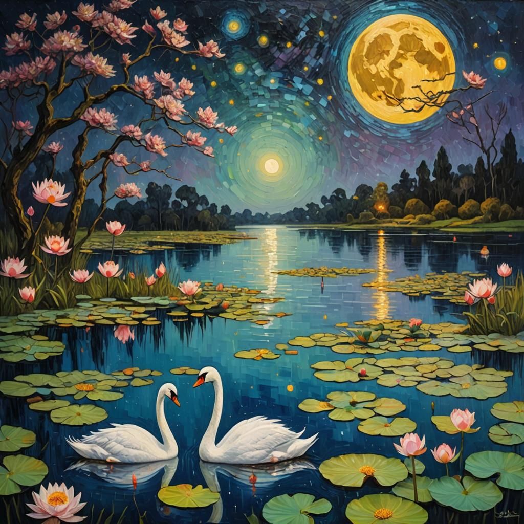 Night Sky with full moon