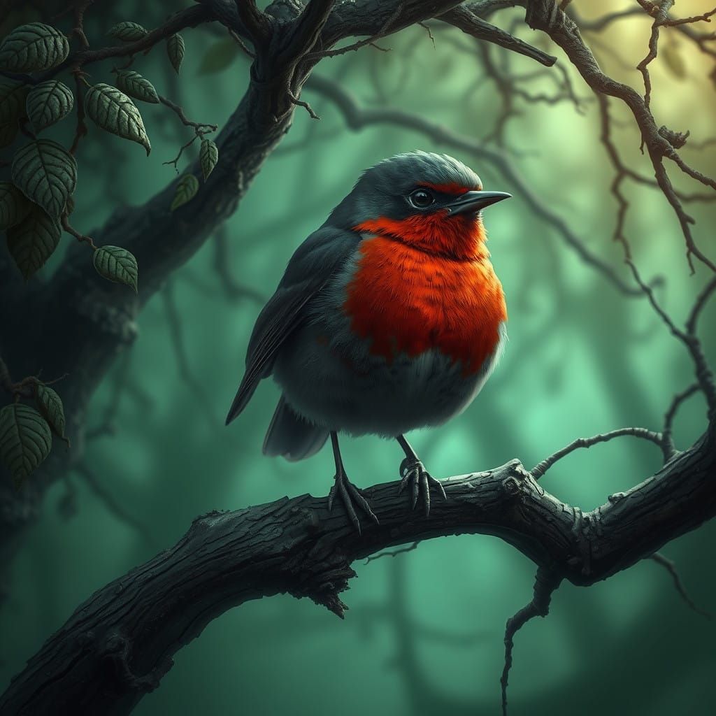 Mystical Forest Robin with Sinister Charm