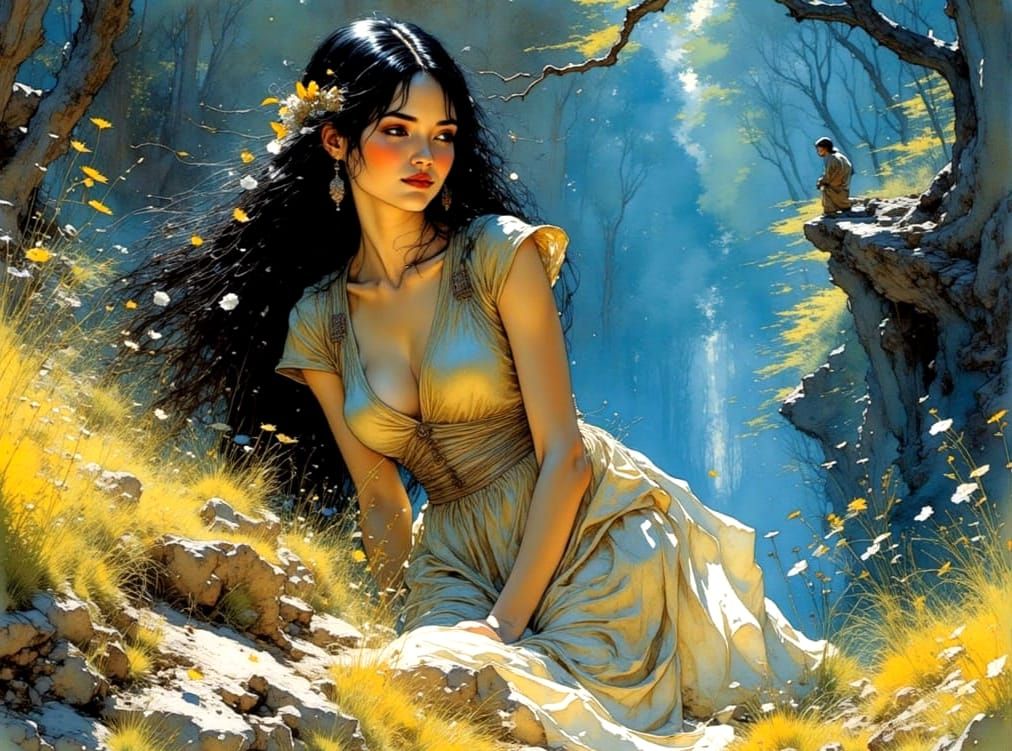 Queen Guinevere and Tom Thumb