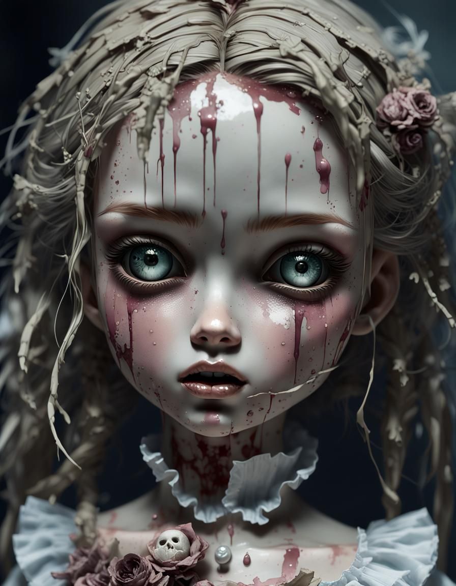 Deranged Victorian Doll in Abandoned Hospital