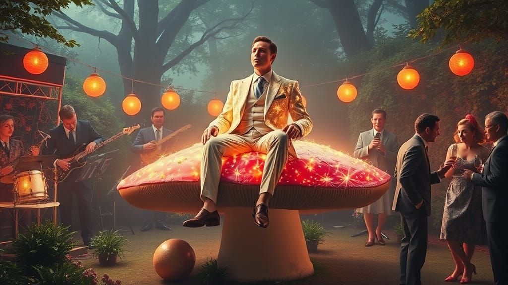 Man from Another Dimension at Surreal Garden Party