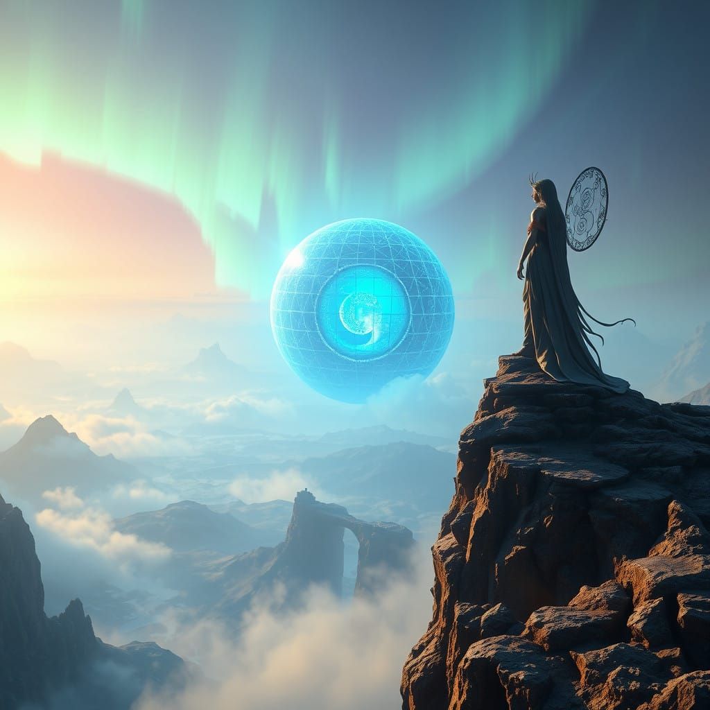 Enchanted Being Unveils Celestial Prophecy Amidst Dreamlike...