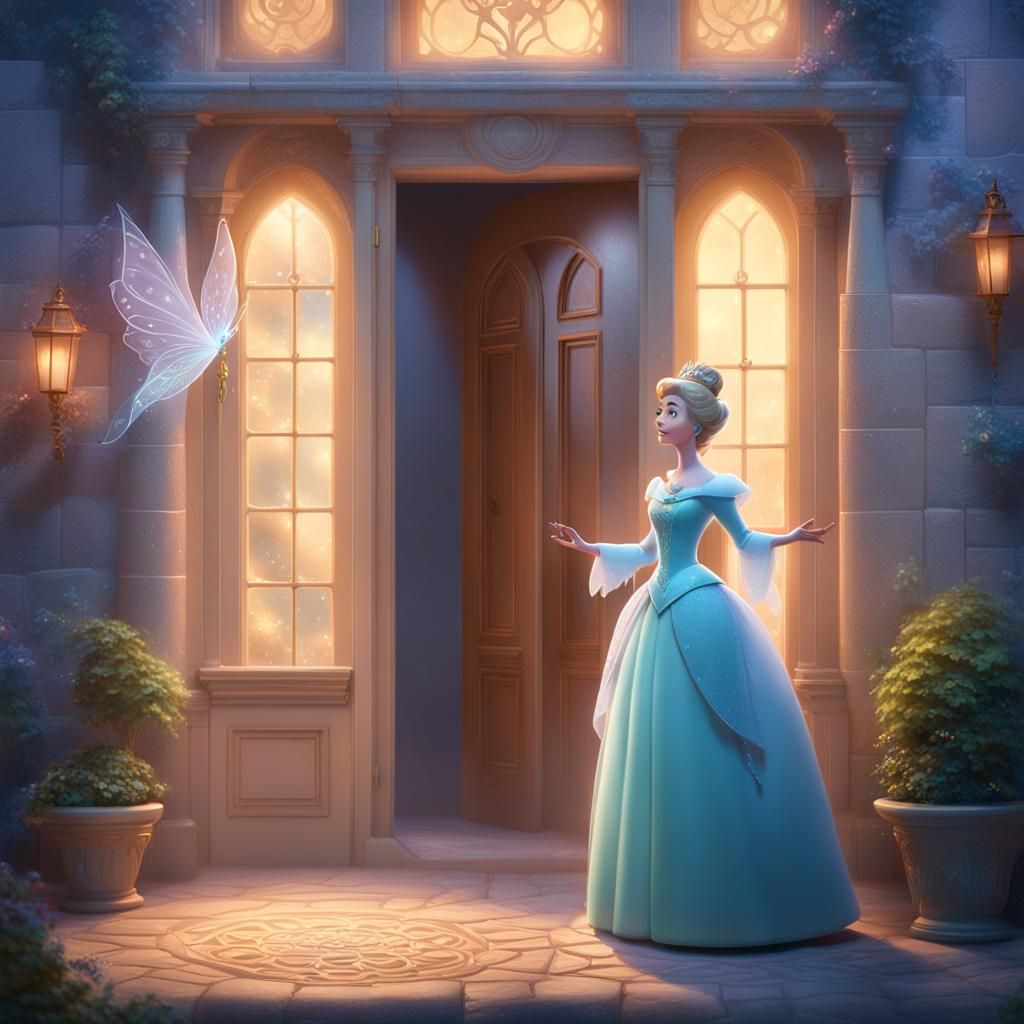 Fairy Godmother Awaits Client: Ethereal 3D Art