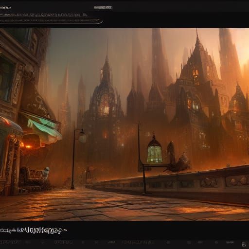 Fantastical Matte Painting with Intricate Details