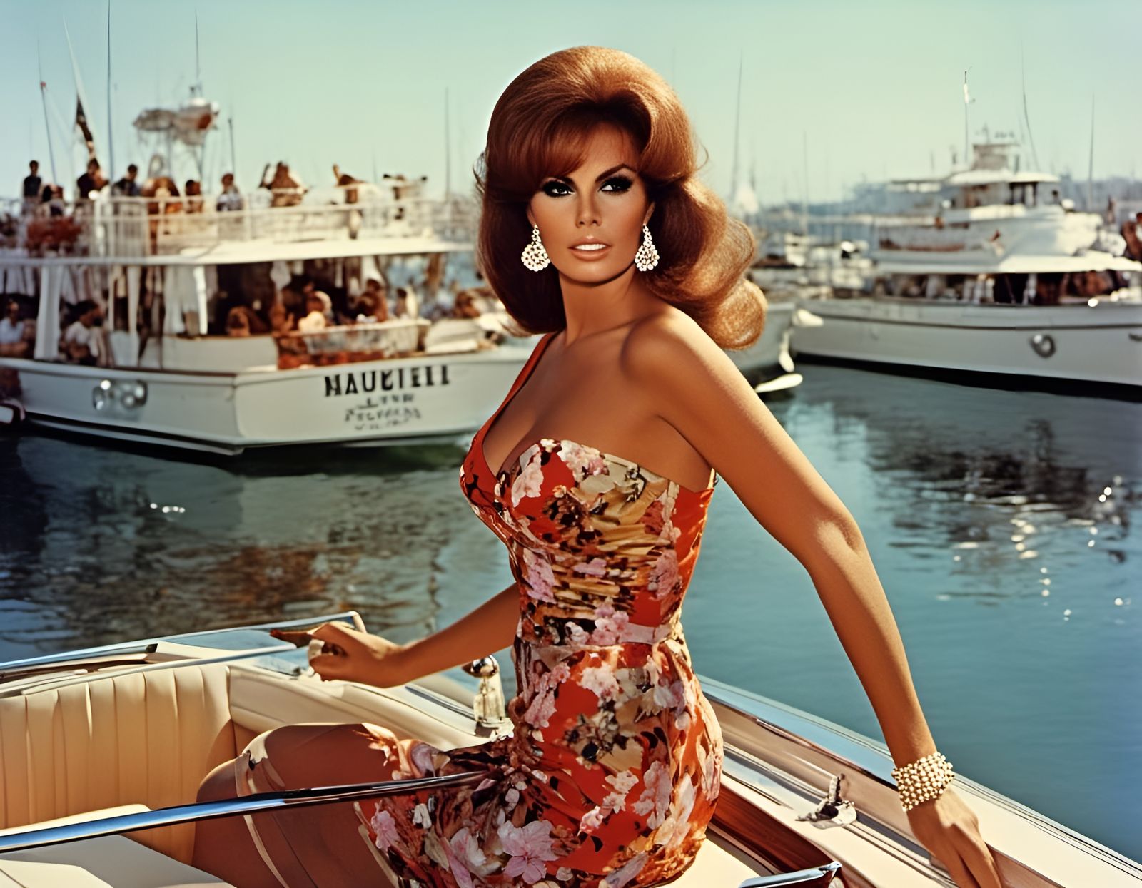 Raquel Welch at Marina Sunset in Art Fitzpatrick Style