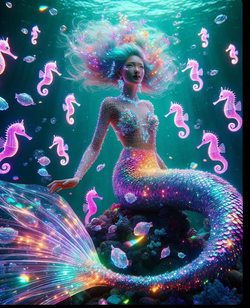 Hot Pink Seahorse Magic