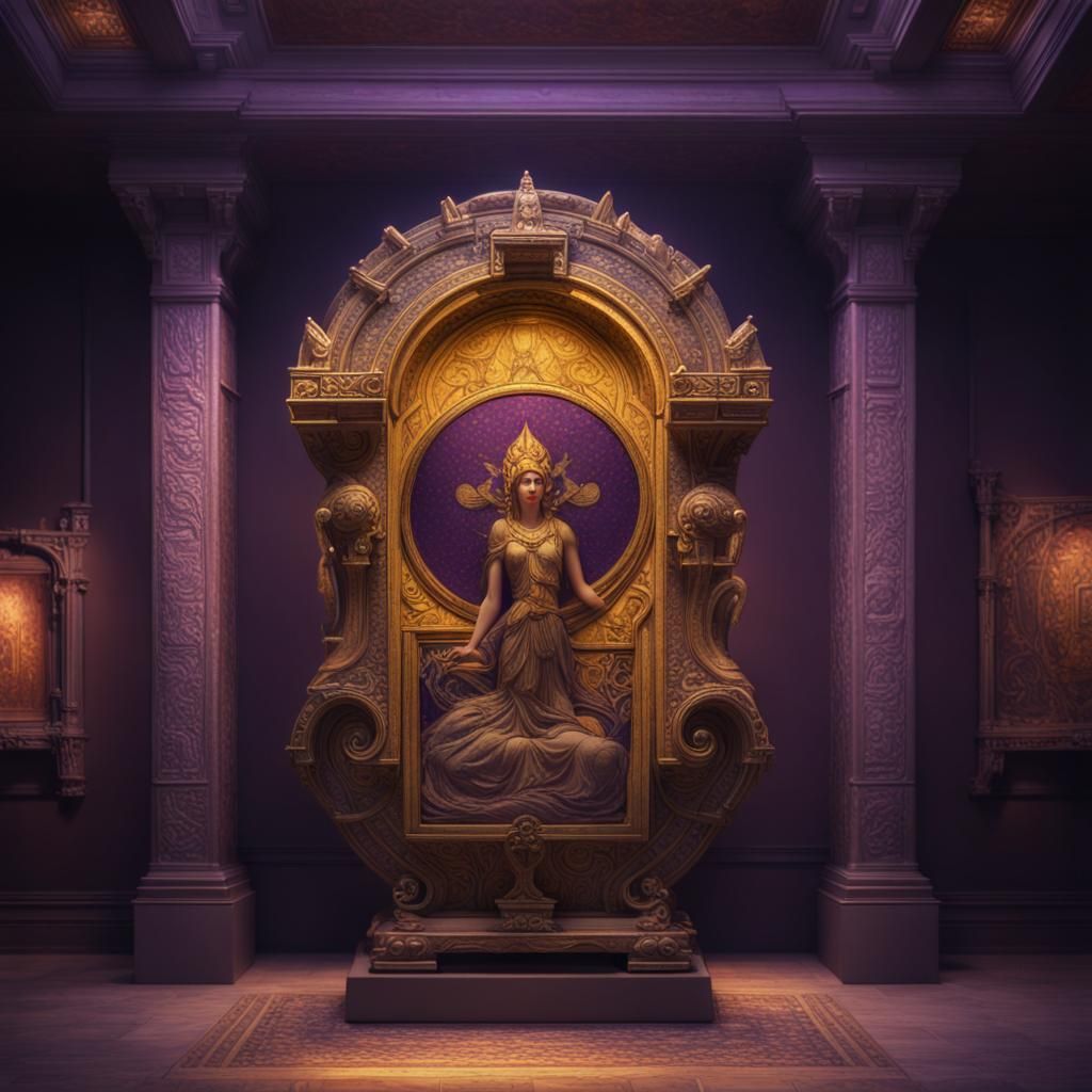 Hyperrealistic Ancient Artifact Displayed in Museum