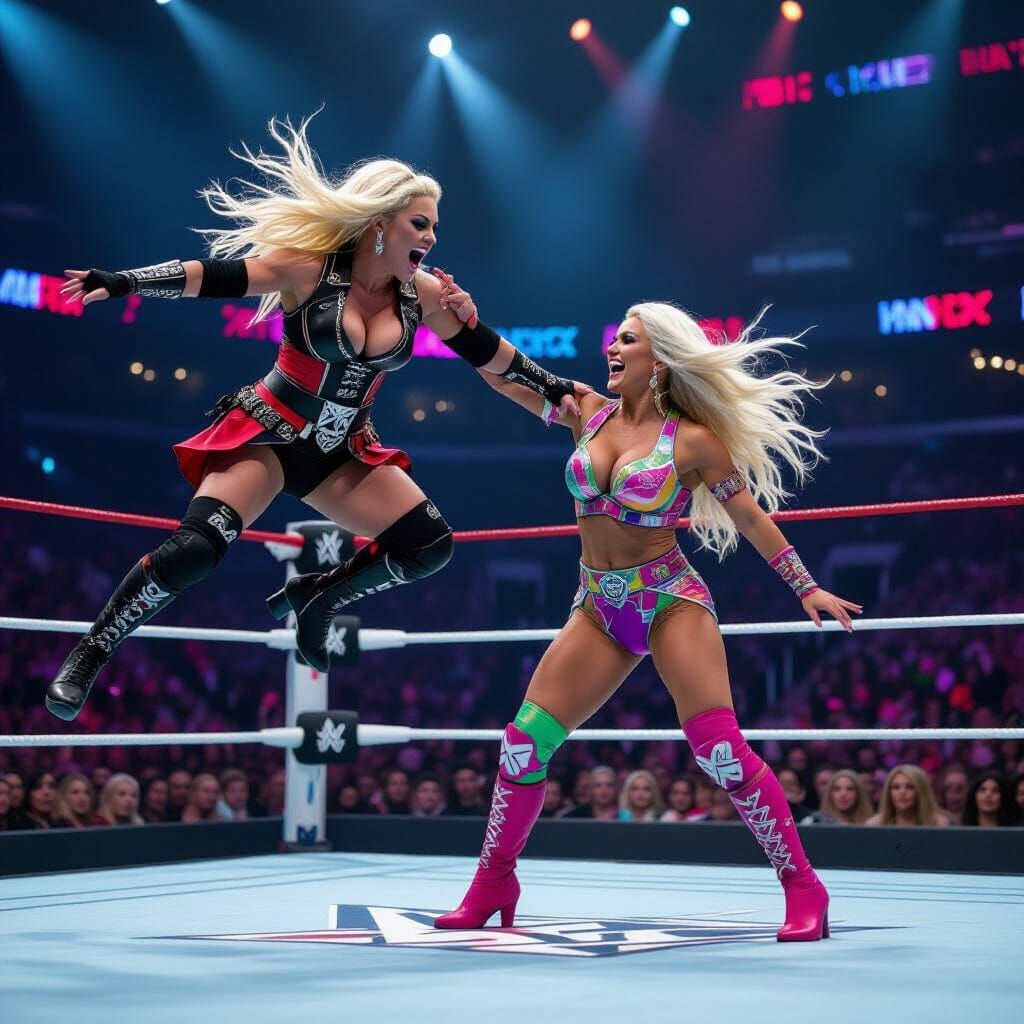 Kairi Sane's Insane Elbow, Surreal Digital Art