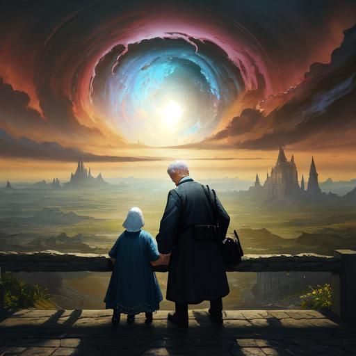 Heavenly Thoughts: A Detailed Matte Painting