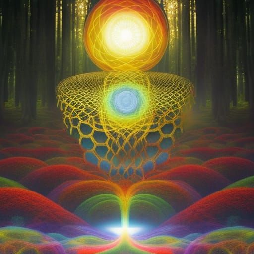 Mycelium Network Reveals Infinite Consciousness in Rich Colo...