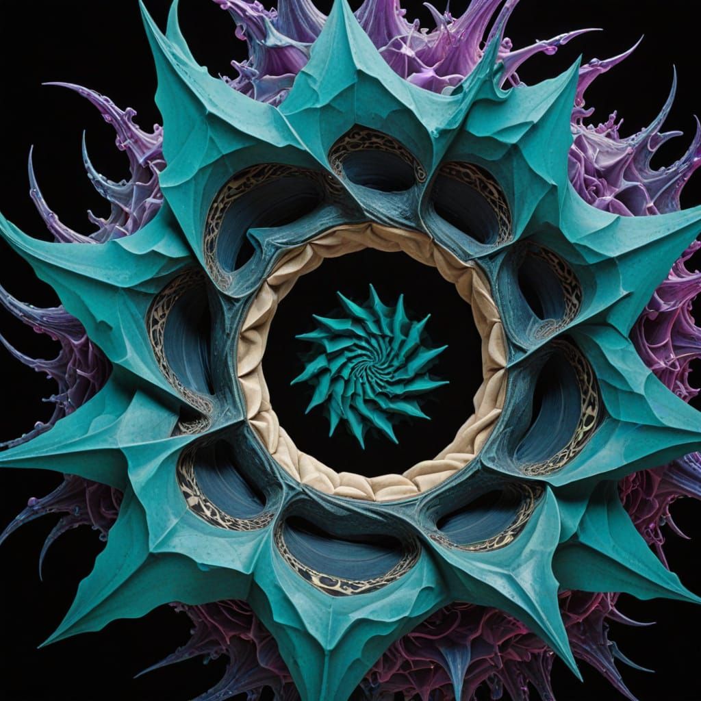 Neon Void: Smoky Wisps in a Surreal Dreamscape