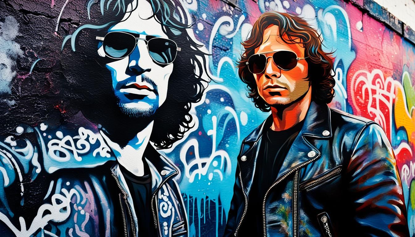 Jim Morrison in South Los Angeles Graffiti Art