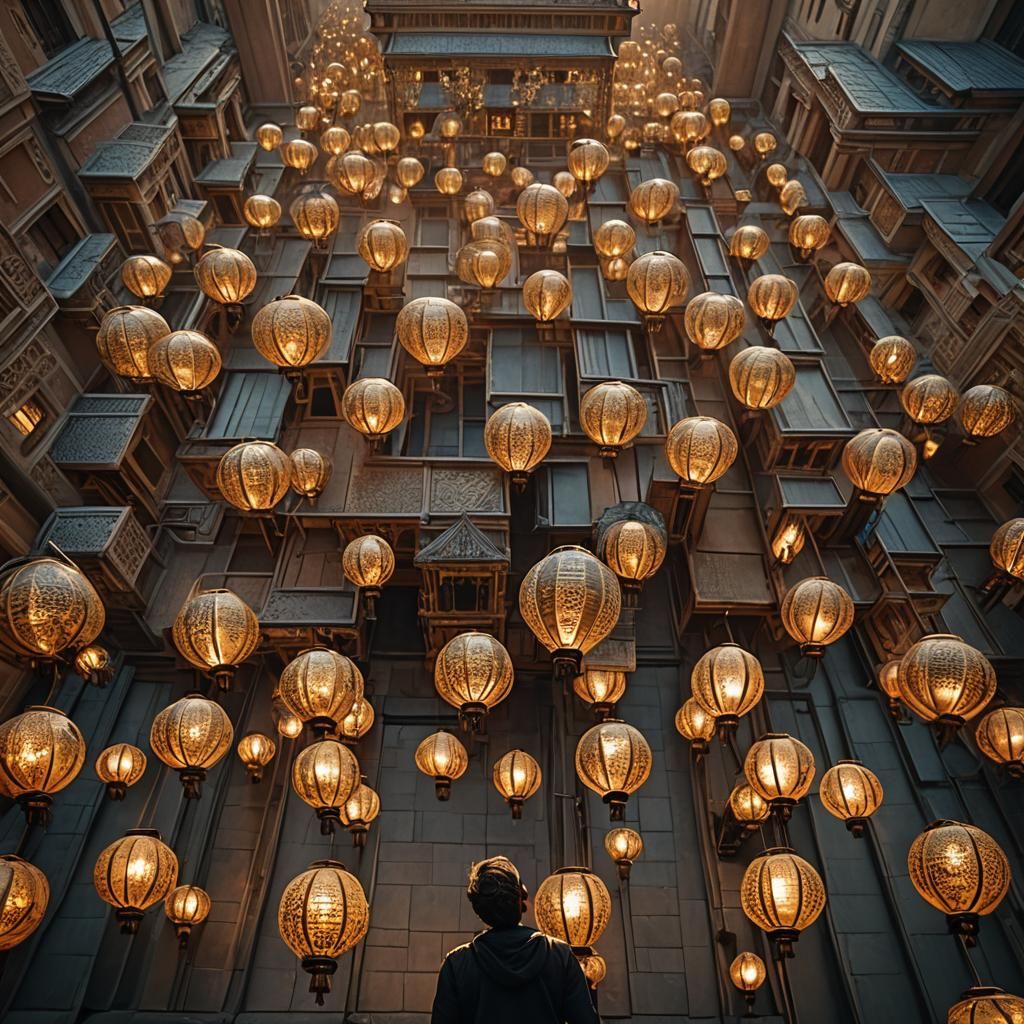 Cinematic Architecture with Golden Hour Lighting