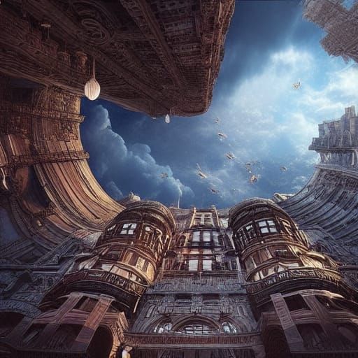 Dramatic Skies in Digital Matte Painting Style