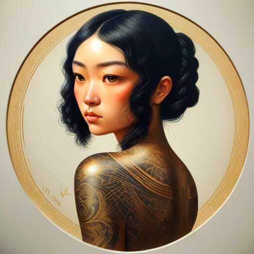 Hyperrealistic Tattoo Art Covering Woman's Back