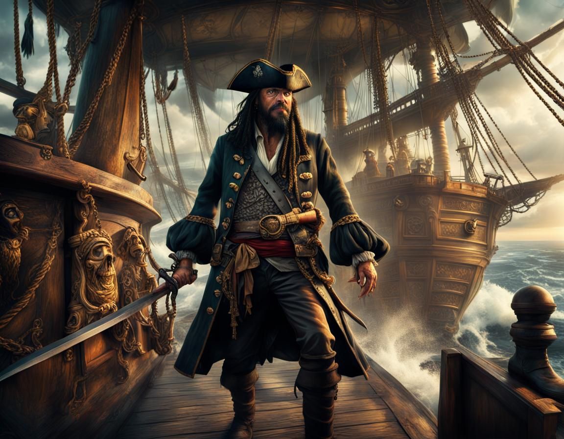 Blackbeard's Epic Battle on the High Seas