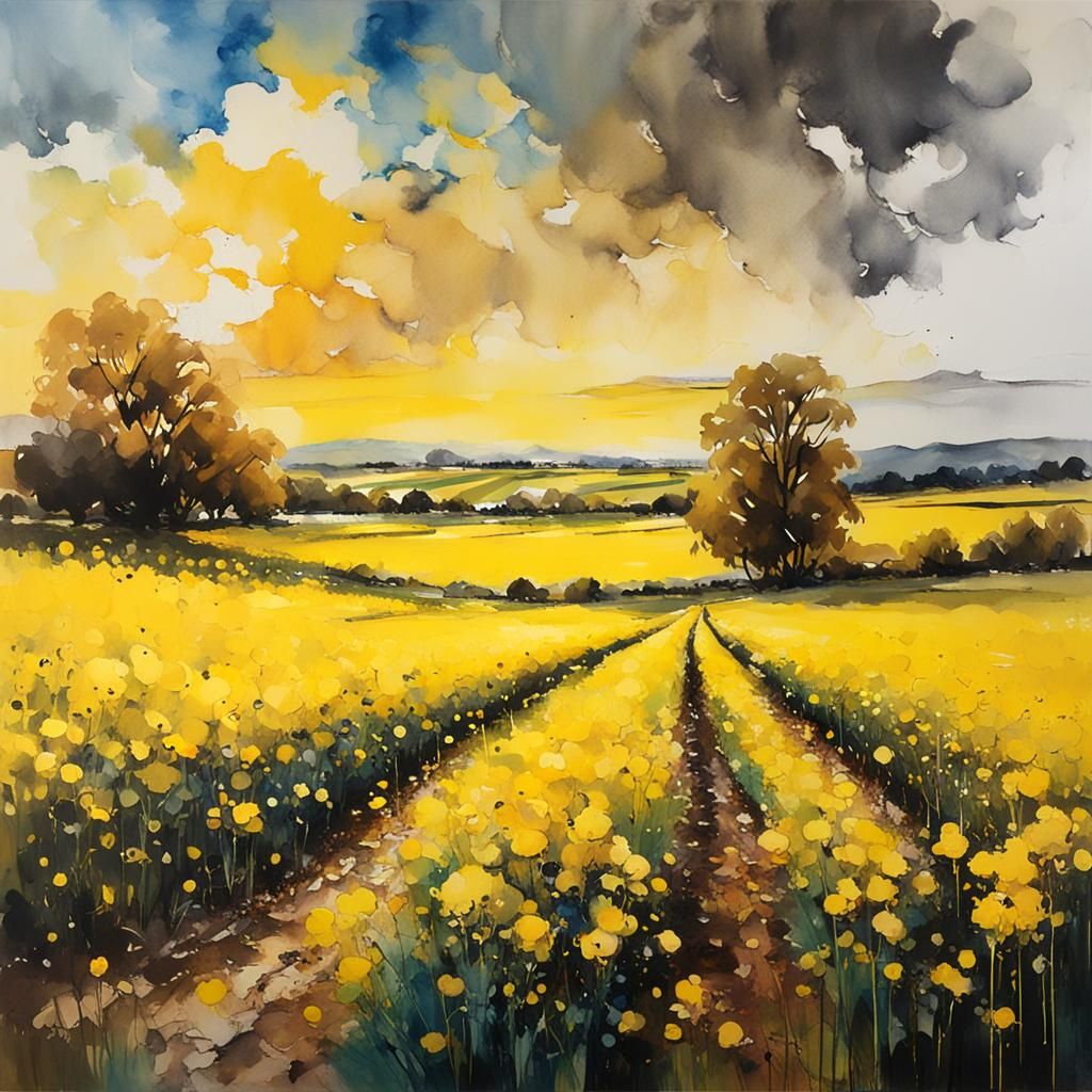 Rapeseed fields