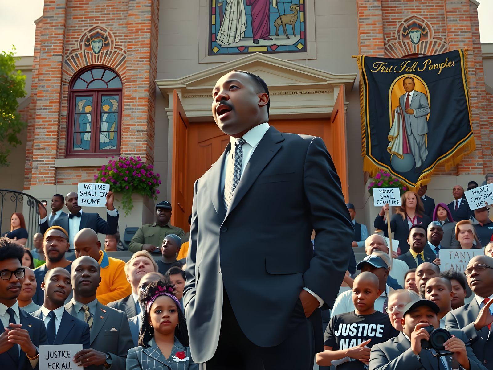 Dr. Martin Luther King Jr. Delivers a Powerful Speech in a H...