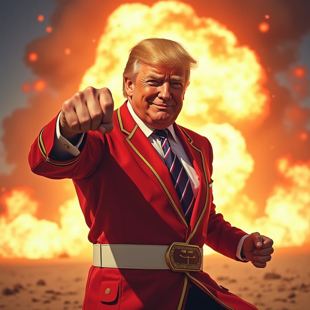 Super Sentai Trump Blasts Off in Epic 80's Style